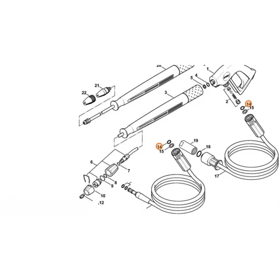 Stihl  Okrągły pierścień uszczelniający 10,82x1,78 9645 945 7520